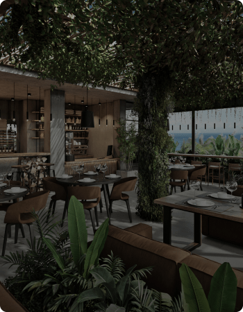 Rooftop restaurant