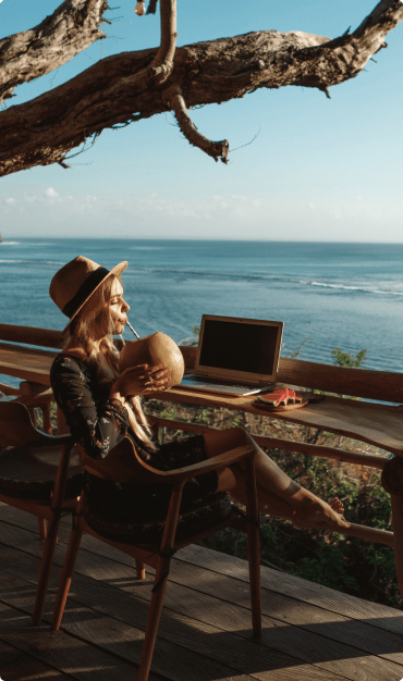Panoramic terraces of restaurants and bars
